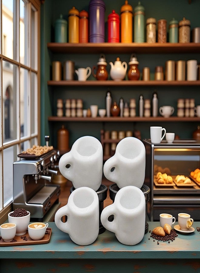 Sluswallow 4 Pcs 1/12 Miniature Coffee Mugs Dollhouse Decoration Accessories, Dollhouse Decor, Dollhouse Accessories, Decoration - Image 4